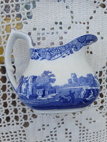 Spode italian blue white - italian, milk