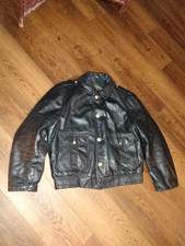 Vintage 80s Leather Police