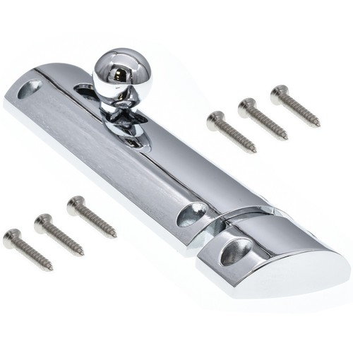 Polished chrome slide door - 4",