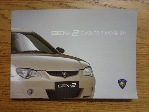 Proton gen owners handbook - gen,