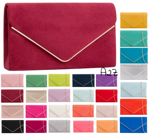 Womens faux suede envelope - faux,