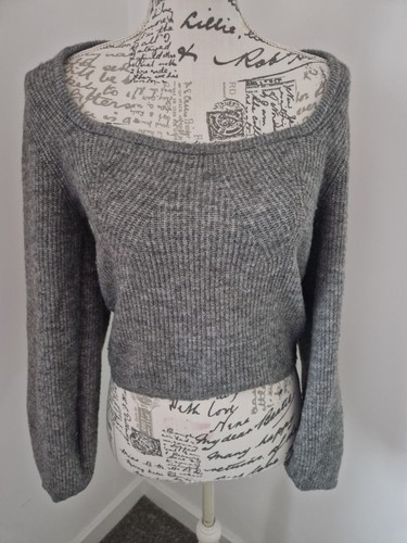 Grey jumper top - h&m, size