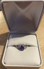 Genuine Tanzanite and Diamond