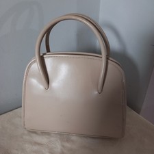 Women's Handbag Zara PU Nude Beige Handbag 10" x 8"
