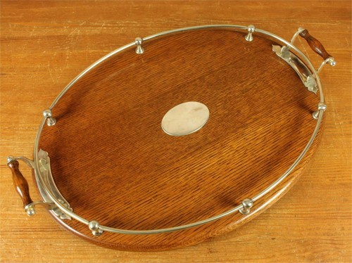 Antique oval english oak - oval,