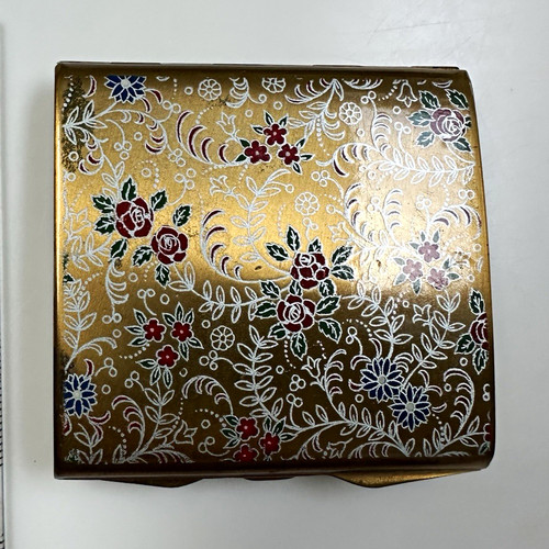 Stratton england floral enamel - stratton,