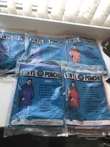 Vinyl poncho adults - adults, festival