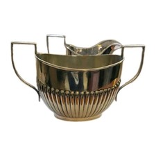 MCM Silver Plated Sugar Bowl &