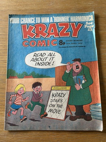 Krazy comic 15th april 1978 - comic,