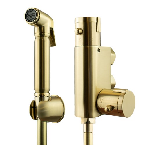 Brushed gold thermostatic - brushed,