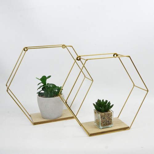 Set metal wired - 2, hexagon