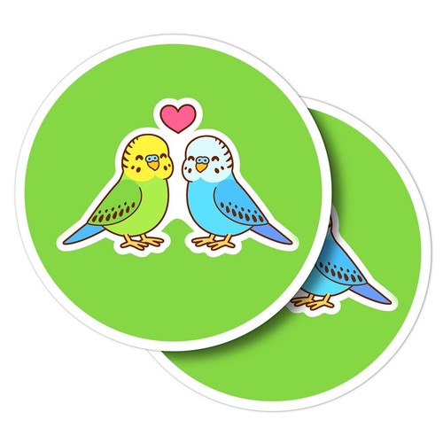 Vinyl stickers budgie - vinyl,