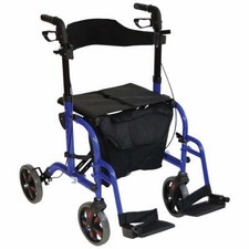 Blue Deluxe Aluminium Rollator