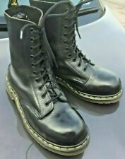 Vintage Dr Martens 133 black leather steel toe boots UK 5 EU 38 Made in England 