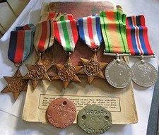 WW2 GROUP 6 DOG TAGS &
