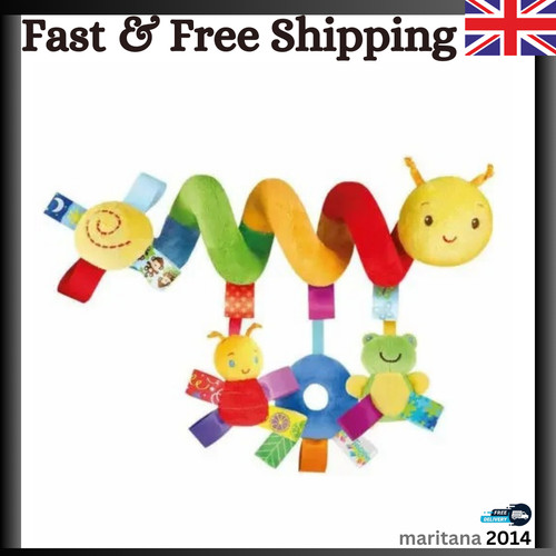 Soft spiral rattles for baby - spiral,