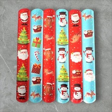 6 x Christmas Snap Bands -