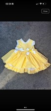 Girls Age 5 Gingham Spanish Boutique Puffball Dress