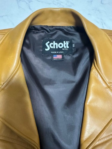 Schott double breasted - double-breasted, camel