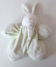 Vintage Tartine Et Chocolat White Light Green Bunny Rabbit Soft Plush Toy 10"