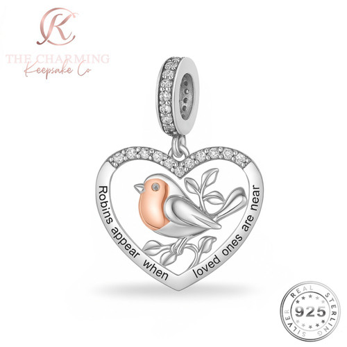 Robin charm genuine - charm,