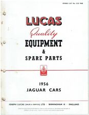 JAGUAR Mk1 2.4L MkVII M XK140 OTS DHC FHC 1956 LUCAS ELECTRICAL PARTS CATALOGUE