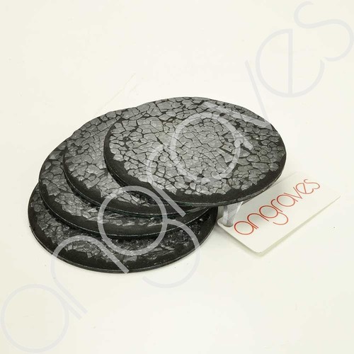 Set round dark grey - set, 4