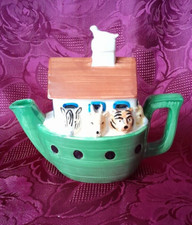 NOVELTY TEAPOT LIFE SAVER NOAHS ARK DESIGN DECORATIVE 3D TEA POT BY BOB HERSEY 