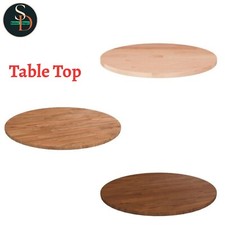Modern Solid Wood Oak Round Table Top Untreated Table Top Multi Colours vidaXL