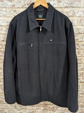 Lacoste Wool Harrington Jacket. Mens 3XL/8. Black. Vintage.