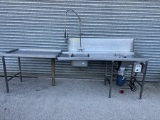 Sink + Exit Table And IMC Waste Disposable Unit/ For Pass through Dishwasher