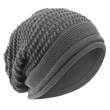 Warm Unisex Men Women Knitted Hat Baggy Turban Bonnet Chemo Cap Slouchy Cap Ski
