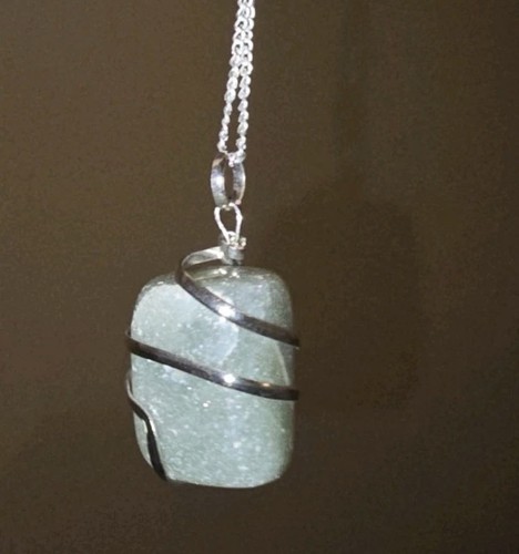 Green aventurine tumble stone - aventurine,