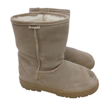 Bearpaw Women's Beige Suede Boots Size UK 7 Used