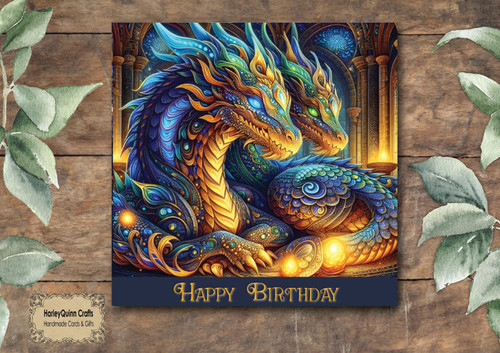 Dra 115 fantasy - birthday, card
