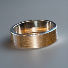Plain Silver Tone Thick Band