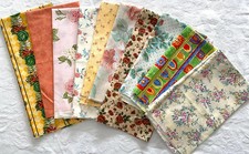 Vintage Cotton Fabric Bundle – 10 Remnants Makower, Timeless, Laura Ashley
