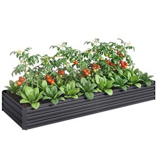 Outsunny Galvanised Raised