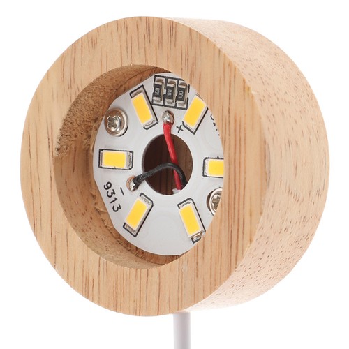 Led light base wooden crystal - led,