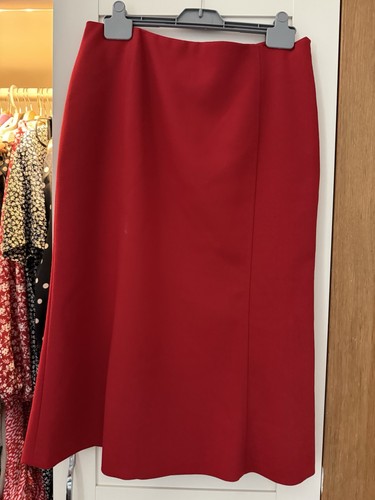 Wallis red midi skirt size - wallis,