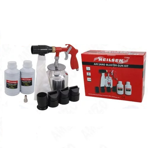 Air sandblaster gun - gun, kit