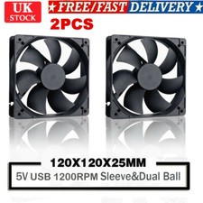 2PCS 12cm DC 5V USB Cooler