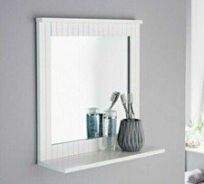 MAINE White Bathroom Mirror