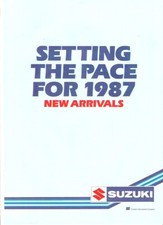 Suzuki Range 1987 UK TS100ER GN250 GSXR400 GSXR750 GSXR1100 VS1400 LS650 