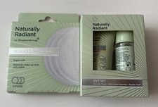 SUPERDRUG Naturally Radiant Gift Set 30 ml w Reusable Cleansing Pads 3 Pads NEW