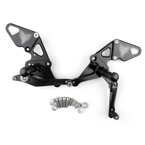 Black rear sets footpegs - black,