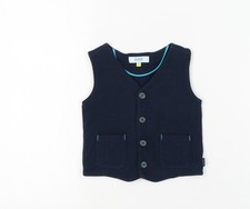 Ted Baker Boys Blue Suit Waistcoat 2-3 Years