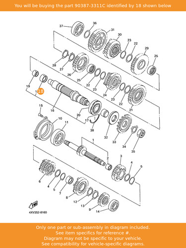 Yamaha collar 90387 - yamaha, collar,