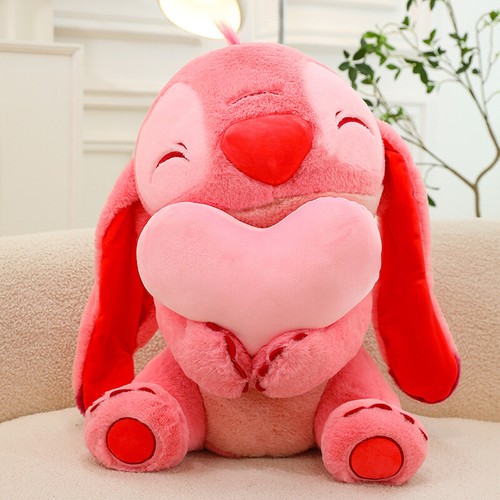 Stitch hug heart plush - stitch,