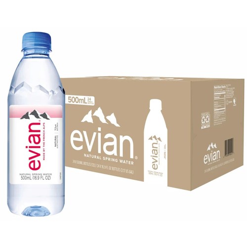 Evian mineral water 500ml - evian, 24